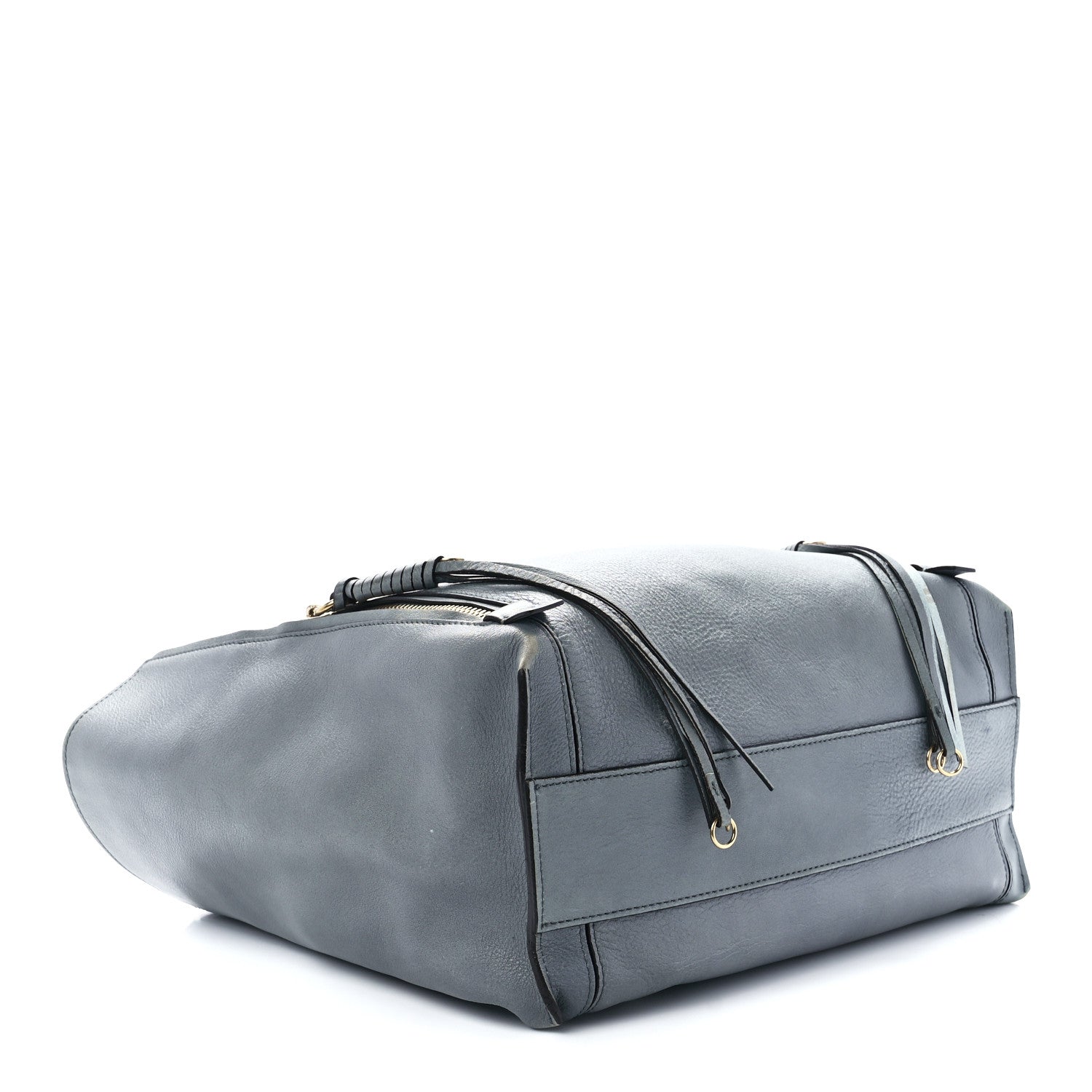 Chloe Smooth Calfskin Medium Milo Shopping Tote Cloudy Blue 4 of 11