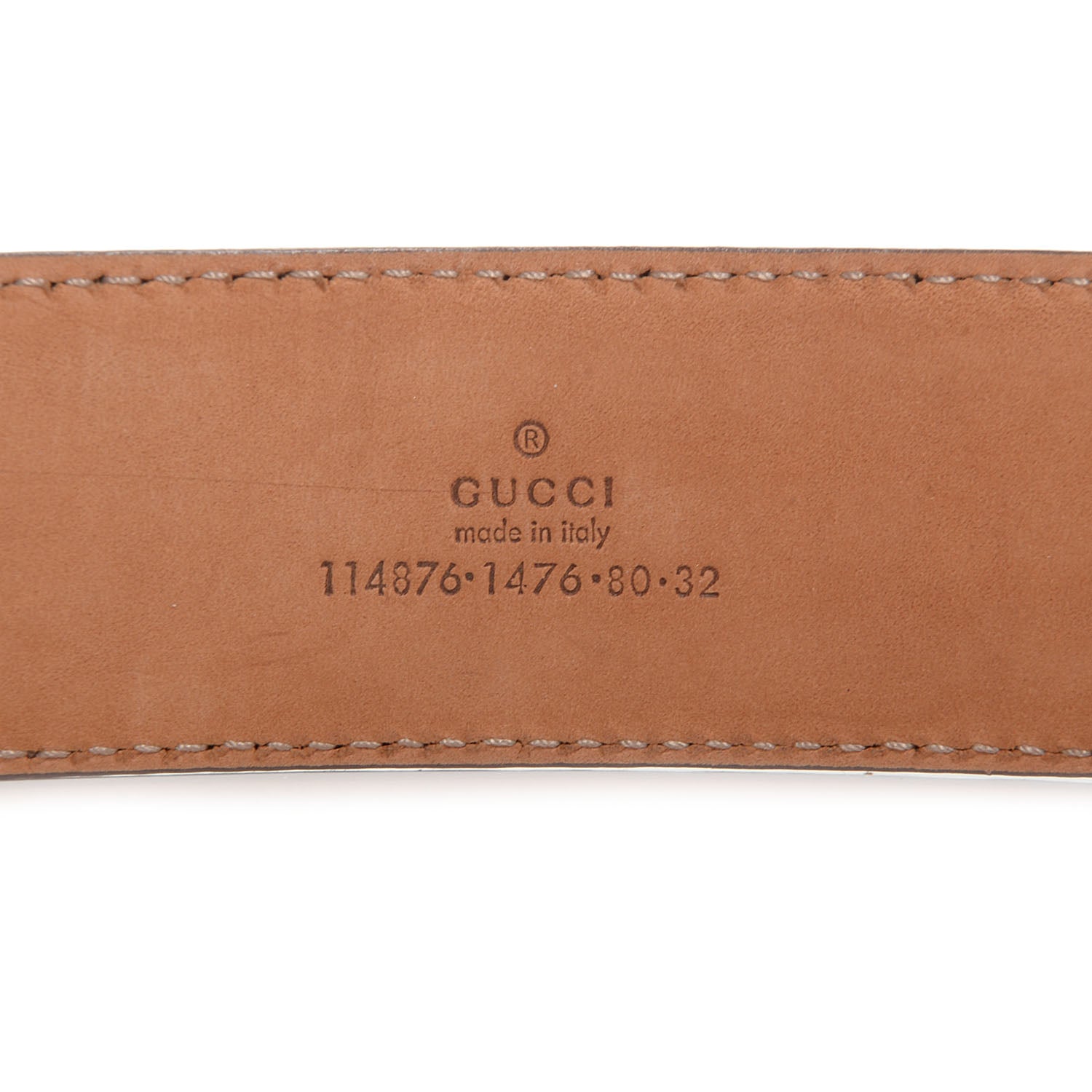 Gucci Guccissima GG Belt 80 32 Silver 4 of 5