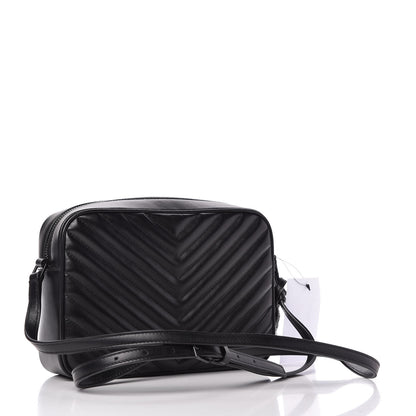 Saint Laurent Calfskin Matelasse Monogram Lou Camera Bag Black 3 of 11