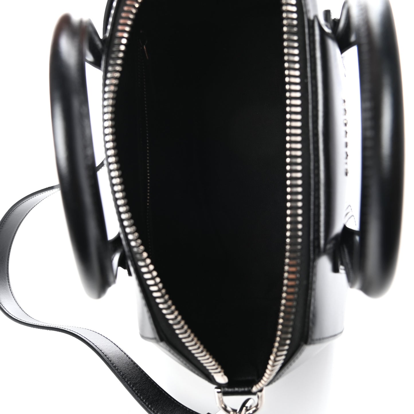Shiny Lord Calfskin Small Antigona Black