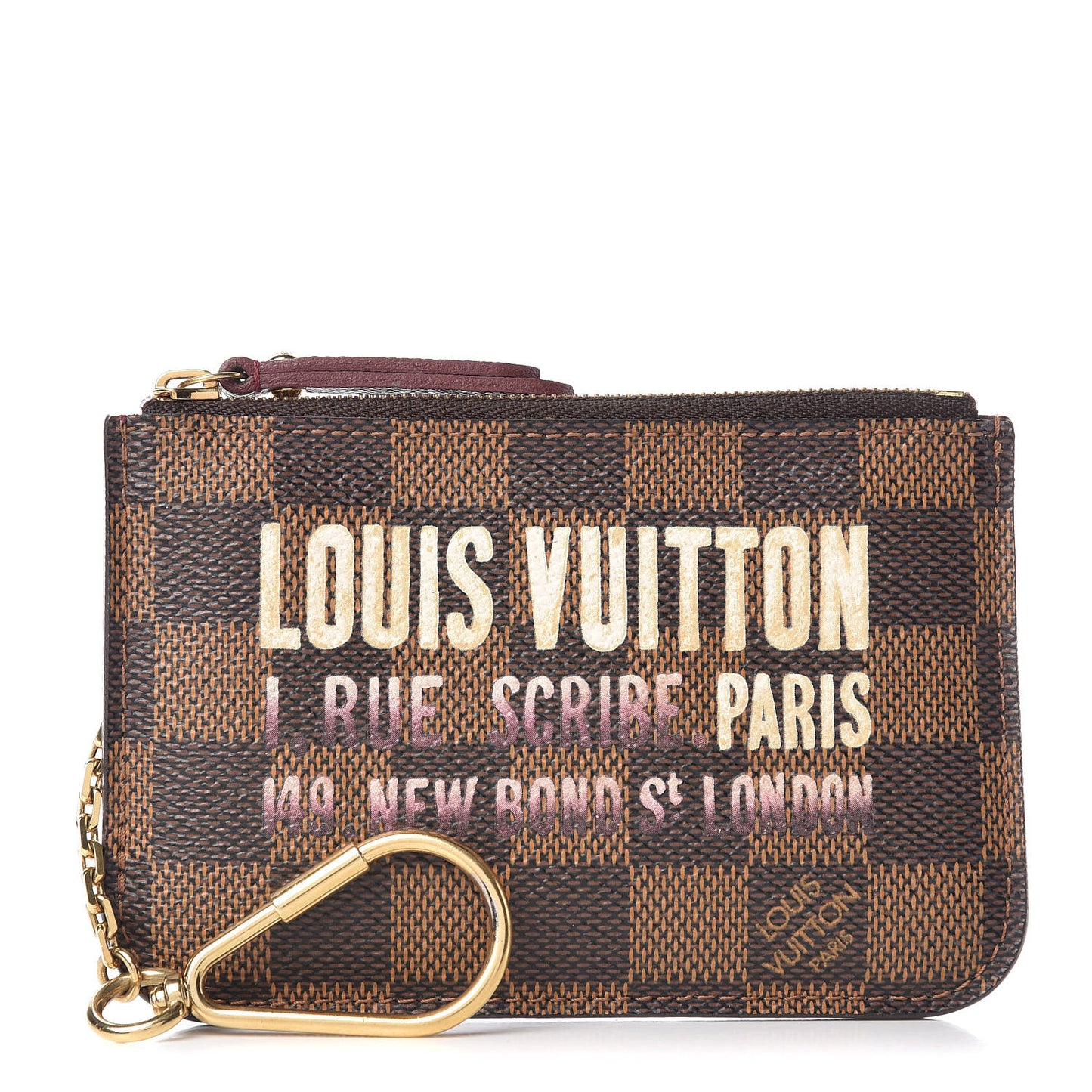 Damier Ebene Scribe Affiche Key Pouch