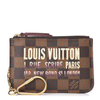 Louis Vuitton Damier Ebene Scribe Affiche Key Pouch 1 of 7