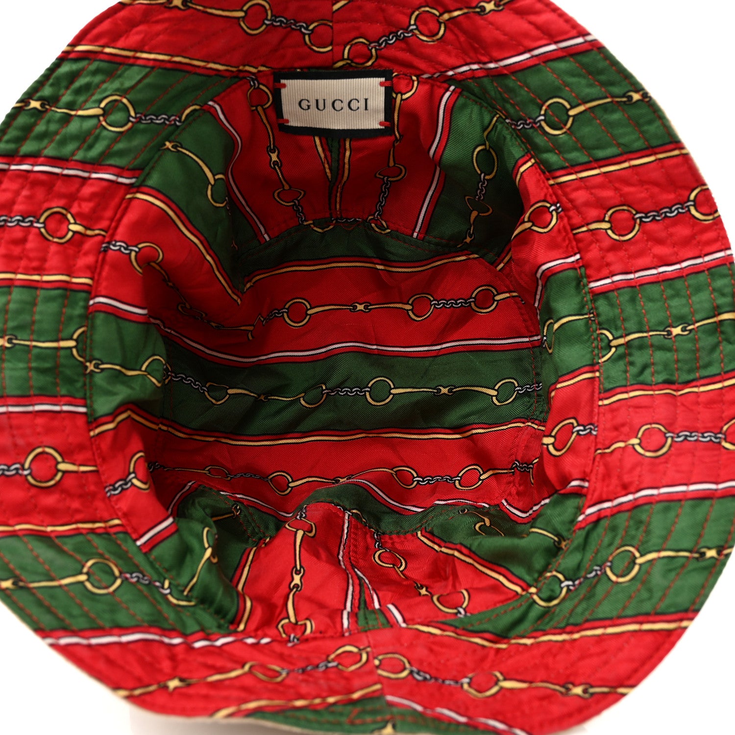 Gucci Silk Cotton Linen Velvetbands Reversible Bucket Hat 11 of 14