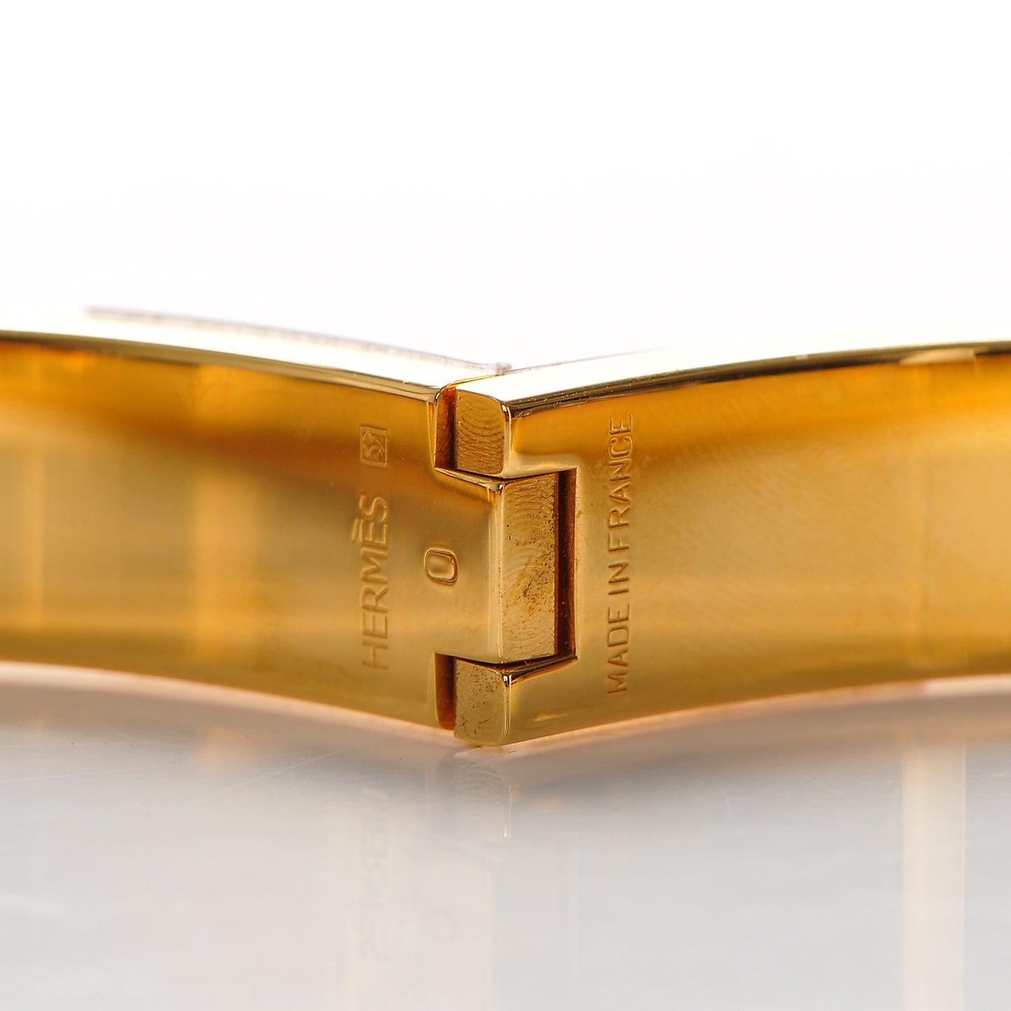 Narrow Enamel Clic Clac H Bracelet PM Rose Poudre