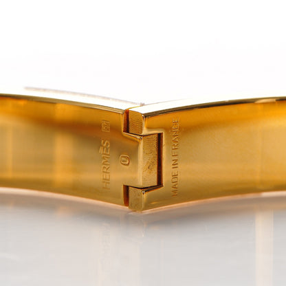 Hermes Narrow Enamel Clic Clac H Bracelet PM Rose Poudre 7 of 7
