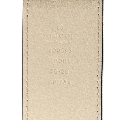 Gucci Calfskin Double G 40mm Belt 70 28 Mystic White 5 of 9