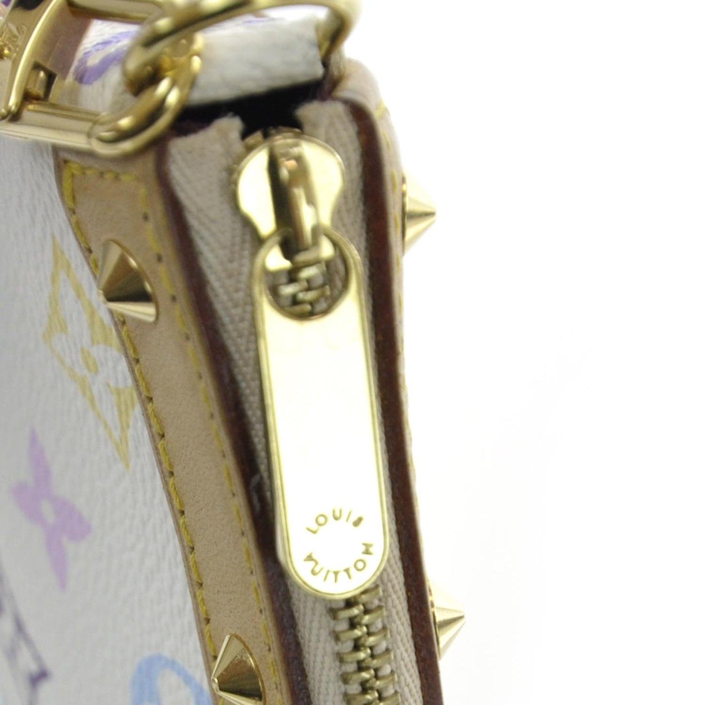 Monogram Multicolor Pochette Accessories White
