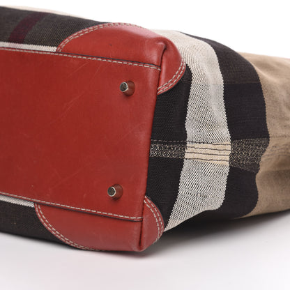 Burberry Canvas Mega Check Medium Maidstone Cadmium Red 12 of 12