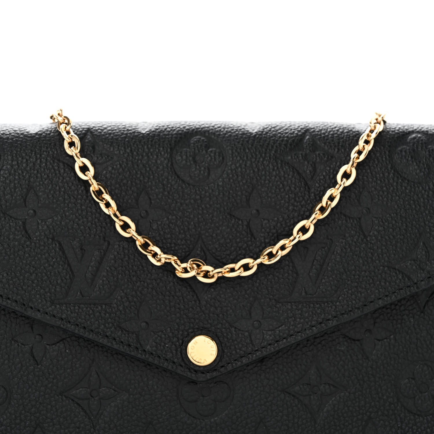 Louis Vuitton Empreinte Pochette Felicie Chain Wallet Black 8 of 11