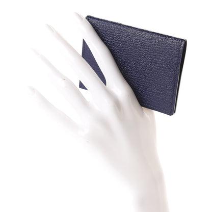 Hermes Chevre Mysore Guernesey Card Case Bleu Encre 2 of 7