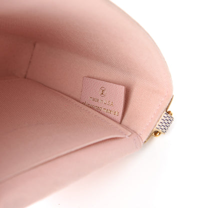 Louis Vuitton Damier Azur Pochette Felicie Chain Wallet Rose Ballerine 9 of 11