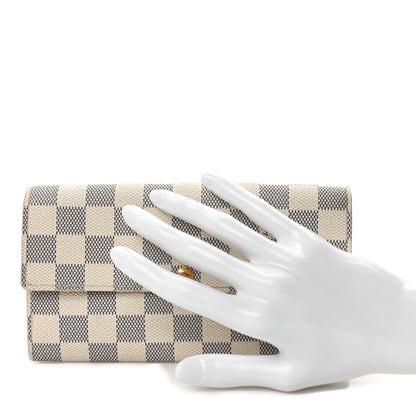 Louis Vuitton Damier Azur Sarah Wallet 2 of 6