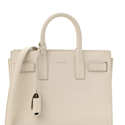 Saint Laurent Grained Calfskin Nano Sac De Jour Dove White 8 of 10