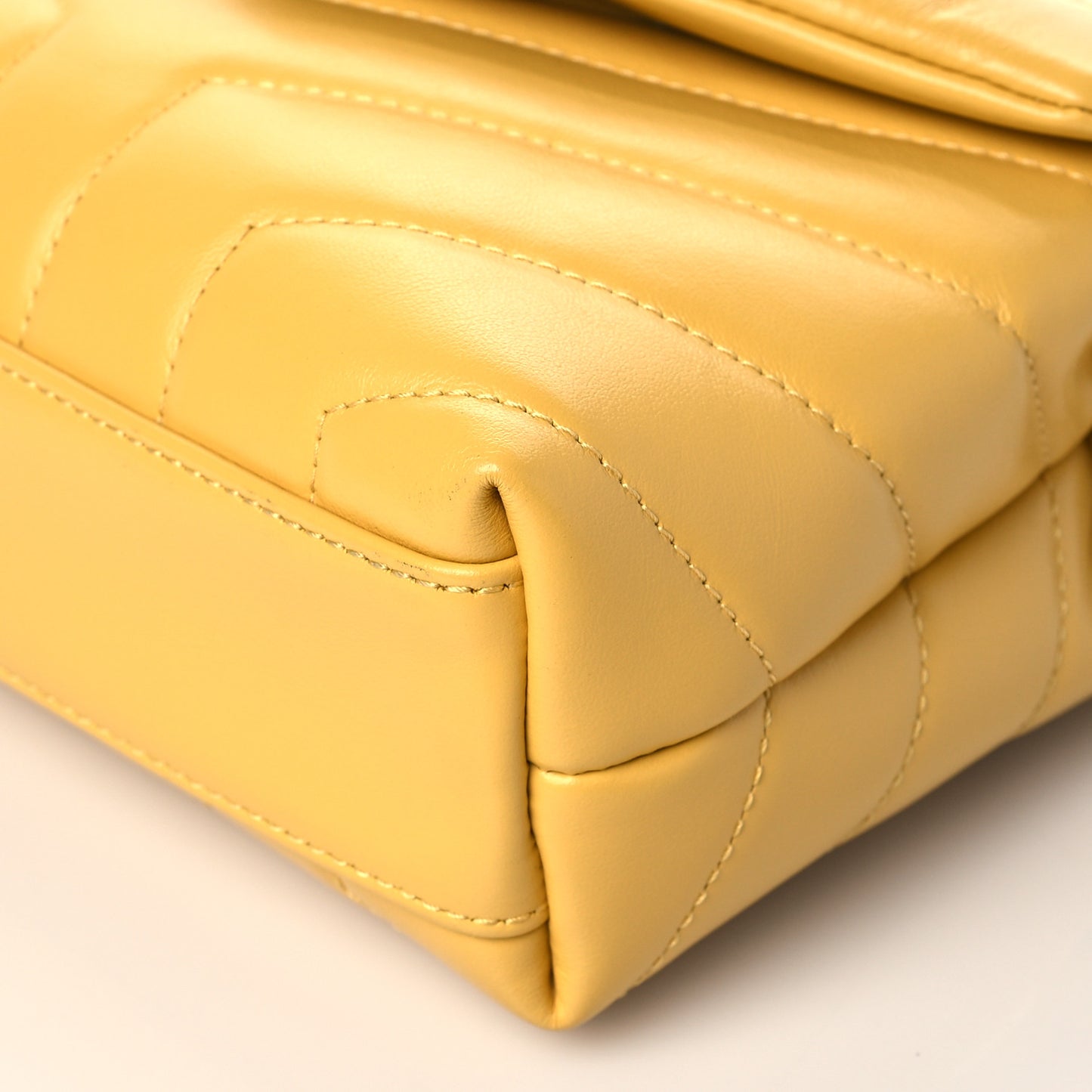 Calfskin Y Quilted Monogram Toy Loulou Crossbody Bag Sunflower