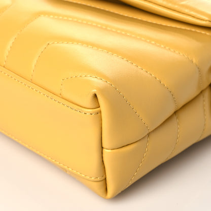 Saint Laurent Calfskin Y Quilted Monogram Toy Loulou Crossbody Bag Sunflower 10 of 10