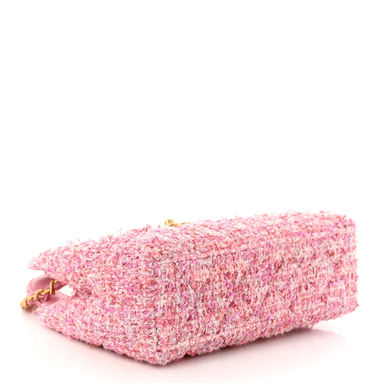 Chanel Tweed Quilted Nano Kelly Shopper Pink 4 of 11