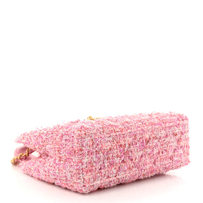 Chanel Tweed Quilted Nano Kelly Shopper Pink 4 of 11