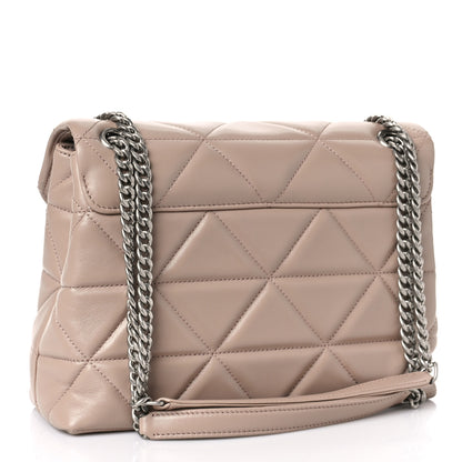 Prada Nappa Triangle Stitched Large Spectrum Bag Cipria 3 of 8