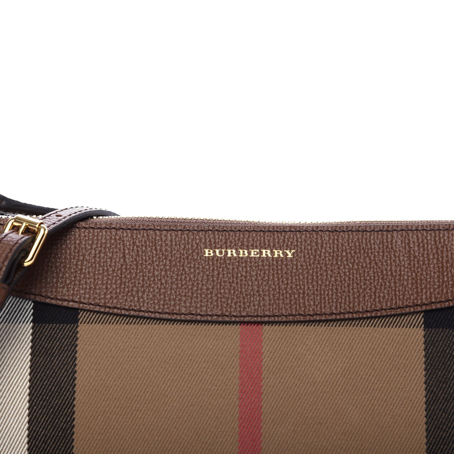 House Check Derby Peyton Crossbody Clutch Bag Tan