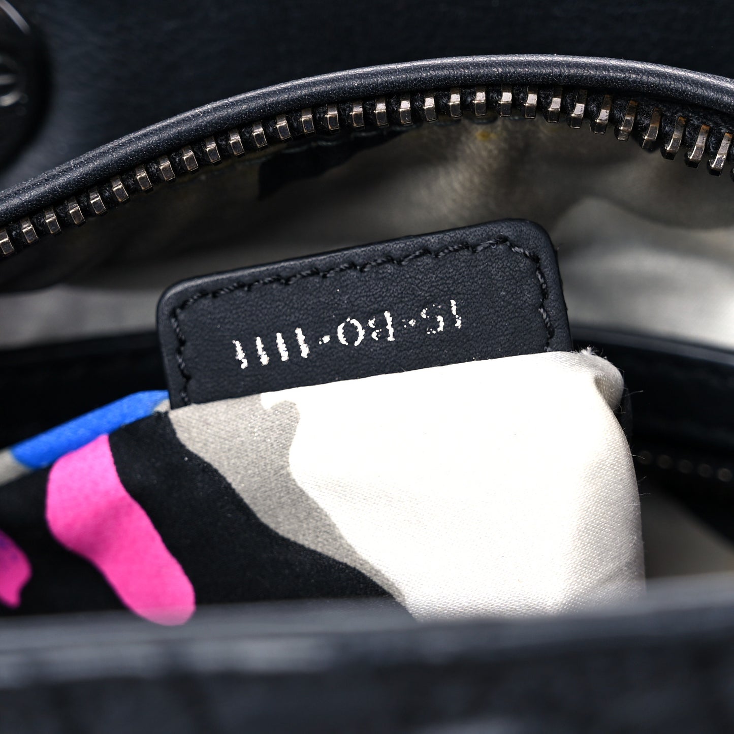 Calfskin Cannage Medium Anselm Reyle Lady Dior Black
