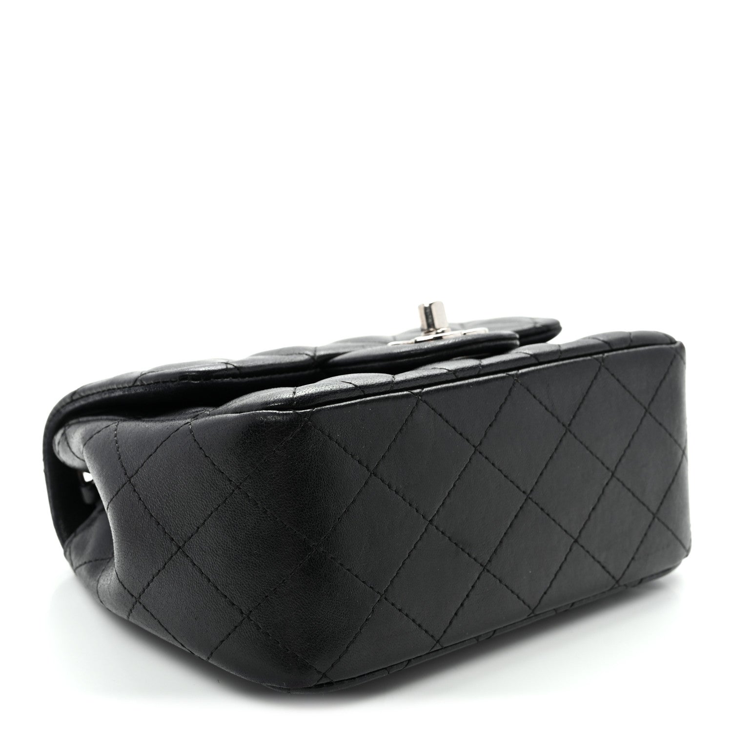 Chanel Lambskin Quilted Mini Square Flap Black 4 of 10