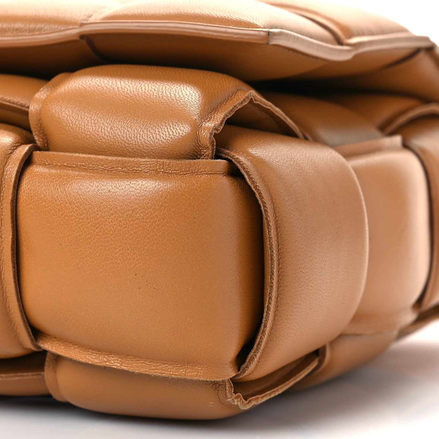 Bottega Veneta Nappa Maxi Intreccio Padded Cassette Crossbody Bag Caramel 8 of 8