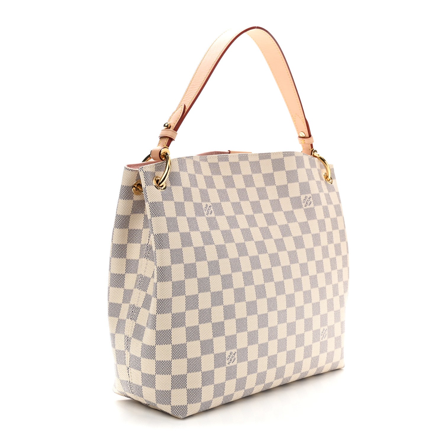 Louis Vuitton Damier Azur Graceful PM Rose Ballerine 3 of 9