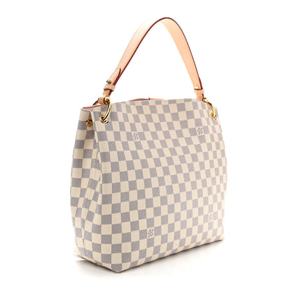 Louis Vuitton Damier Azur Graceful PM Rose Ballerine 3 of 9