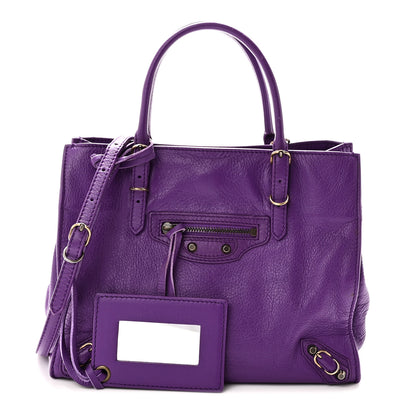 Balenciaga Calfskin Papier Mini A4 Purple 3 of 11