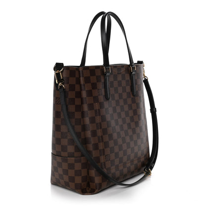 Louis Vuitton Damier Ebene Belmont MM Black 3 of 12