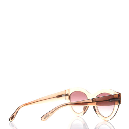 Tom Ford Acetate Slater Cat Eye Sunglasses TF658 Gold 4 of 8