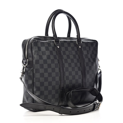 Louis Vuitton Damier Graphite Porte Documents Voyage PM 3 of 17