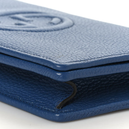 Gucci Pebbled Calfskin Soho Wallet on Chain Caspian 8 of 8