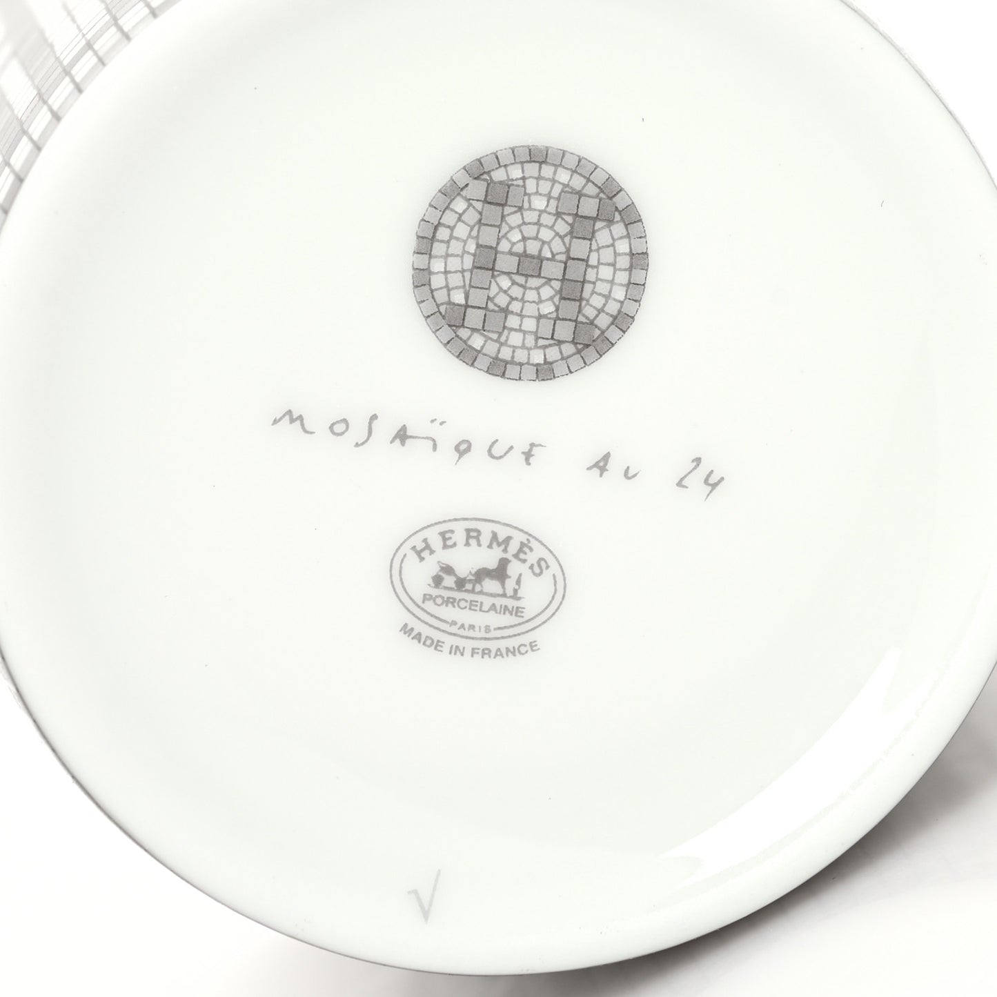 Porcelain Mosaique au 24 Coffee Cup and Saucer Set of 2