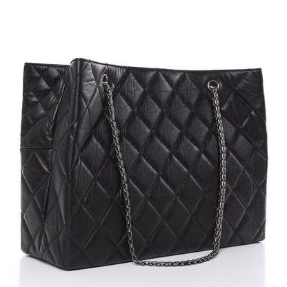 Chanel Aged Calfskin Reissue 2.55 Tote Black 3 of 9