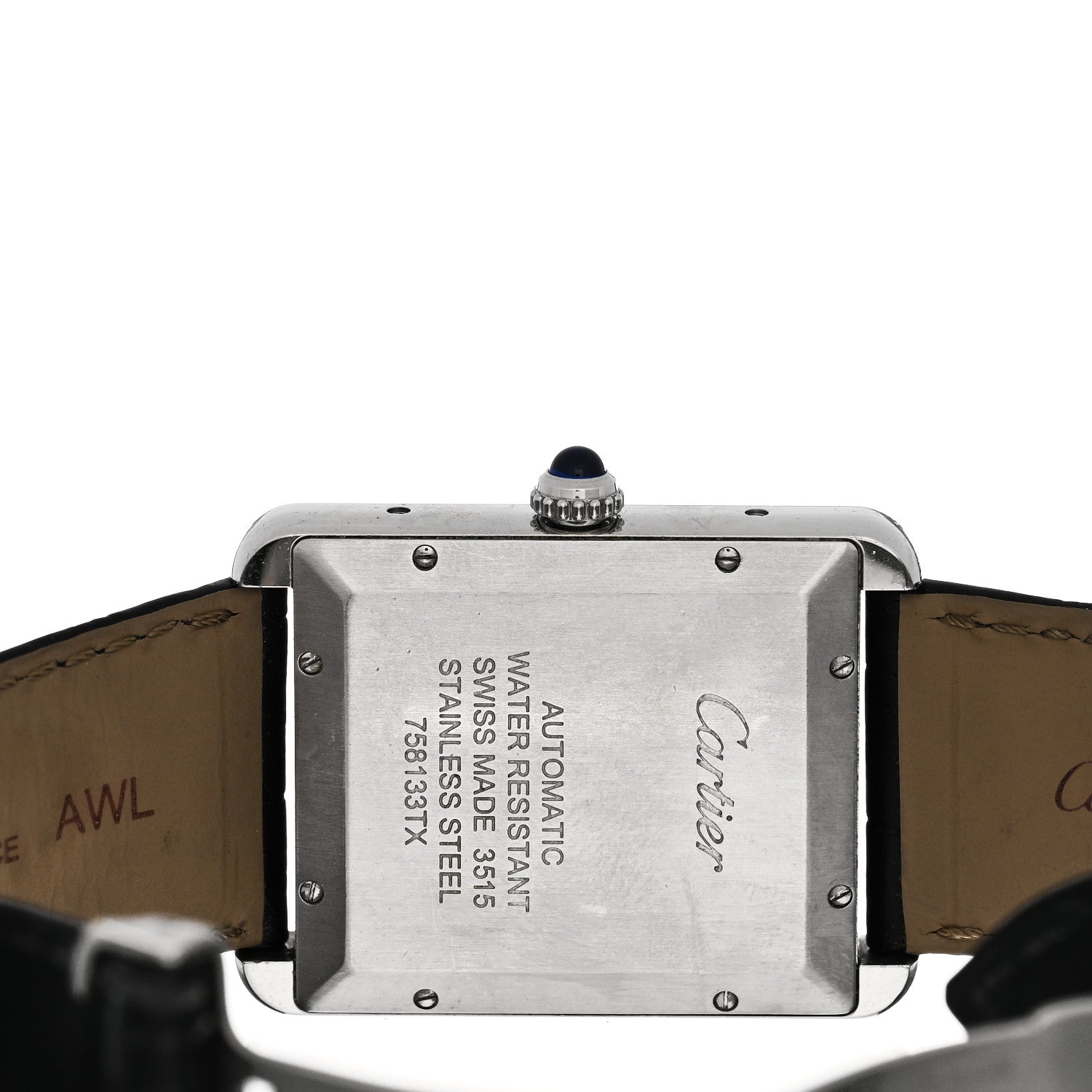 Cartier Stainless Steel Alligator 31mm Tank Solo Automatic Watch 4 of 4