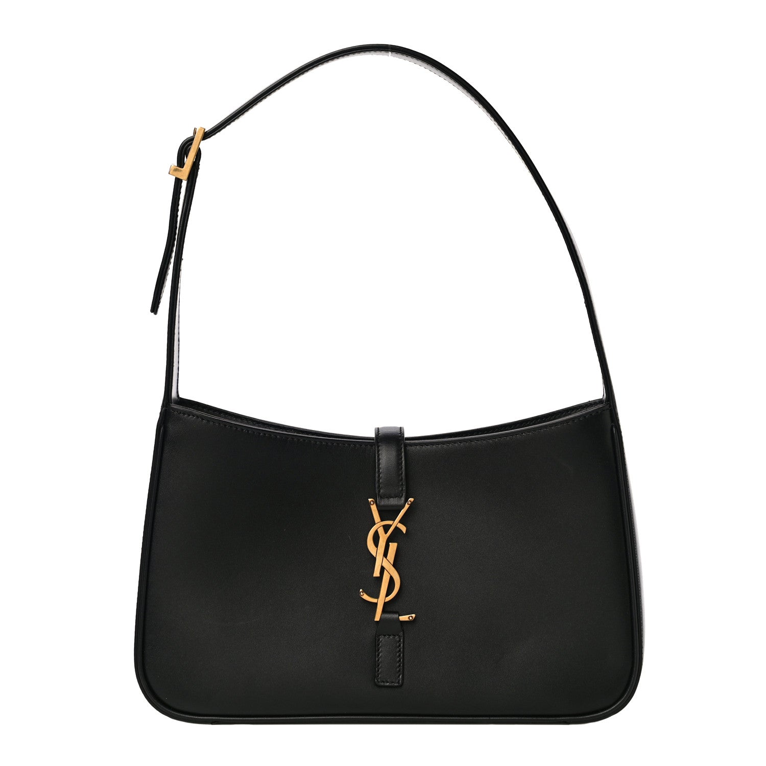 Saint Laurent Smooth Calfskin Le 5 A 7 Hobo Black 1 of 15