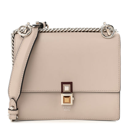 Fendi Vitello Liberty Studded Small Kan I Shoulder Bag Grigio Polvere Multicolor 1 of 10