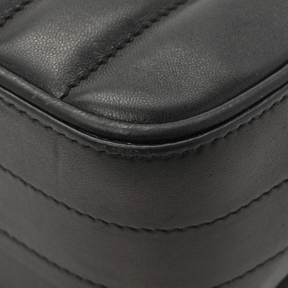 Saint Laurent Lambskin Matelasse Monogram Small Vicky Chain Bag Black 15 of 15