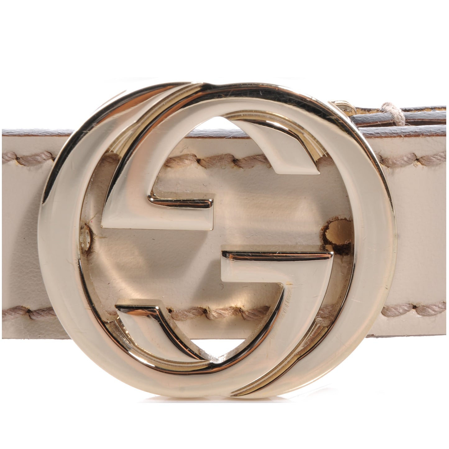 Leather GG Belt 80 32 Off White