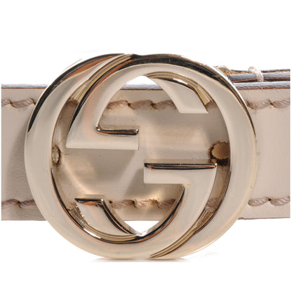 Gucci Leather GG Belt 80 32 Off White 3 of 5