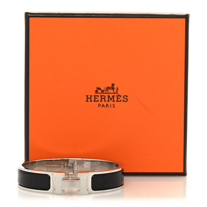 Hermes Enamel Narrow Clic Clac H Bracelet PM Black 6 of 6