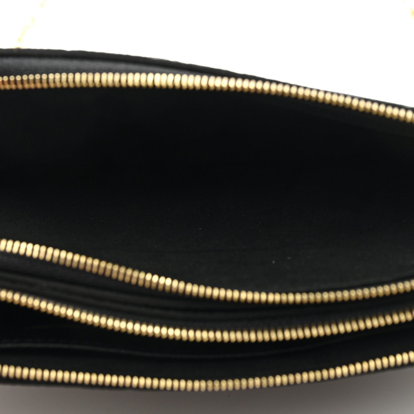 Empreinte Double Zip Pochette Black