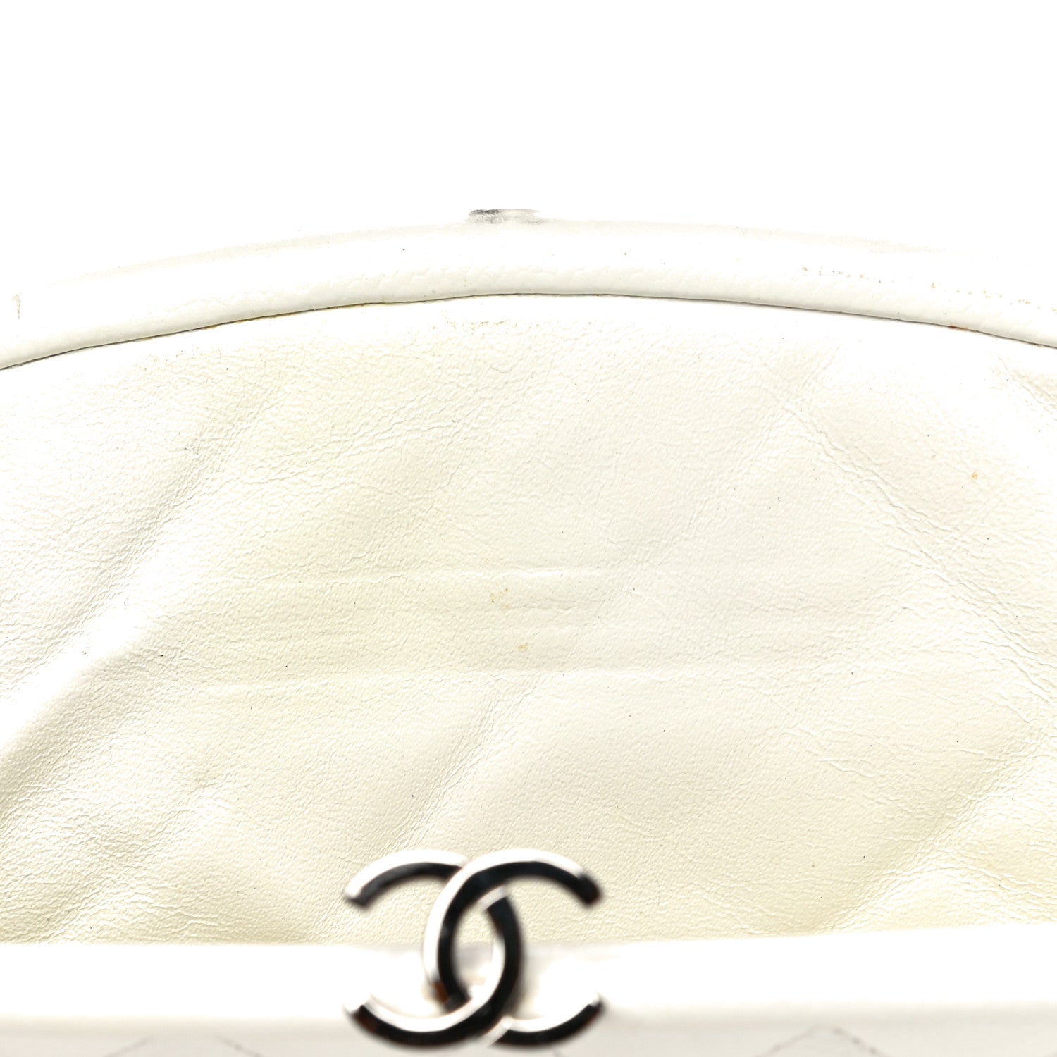 Chanel Caviar Quilted Timeless Clutch White 12 of 12
