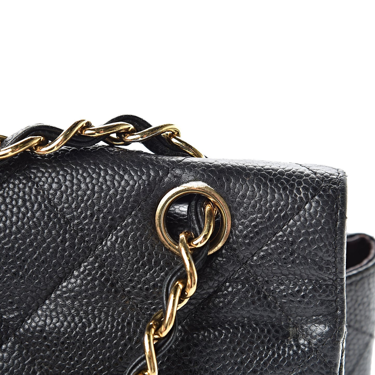 Caviar Quilted Maxi Double Flap Black