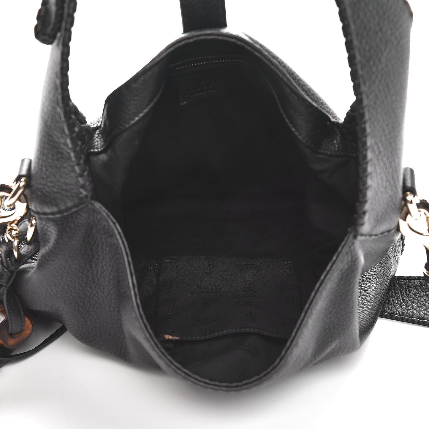 Pebbled Calfskin Medium New Jackie Shoulder Bag Black