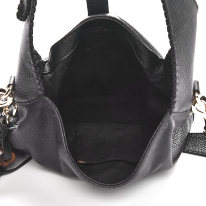 Gucci Pebbled Calfskin Medium New Jackie Shoulder Bag Black 6 of 11