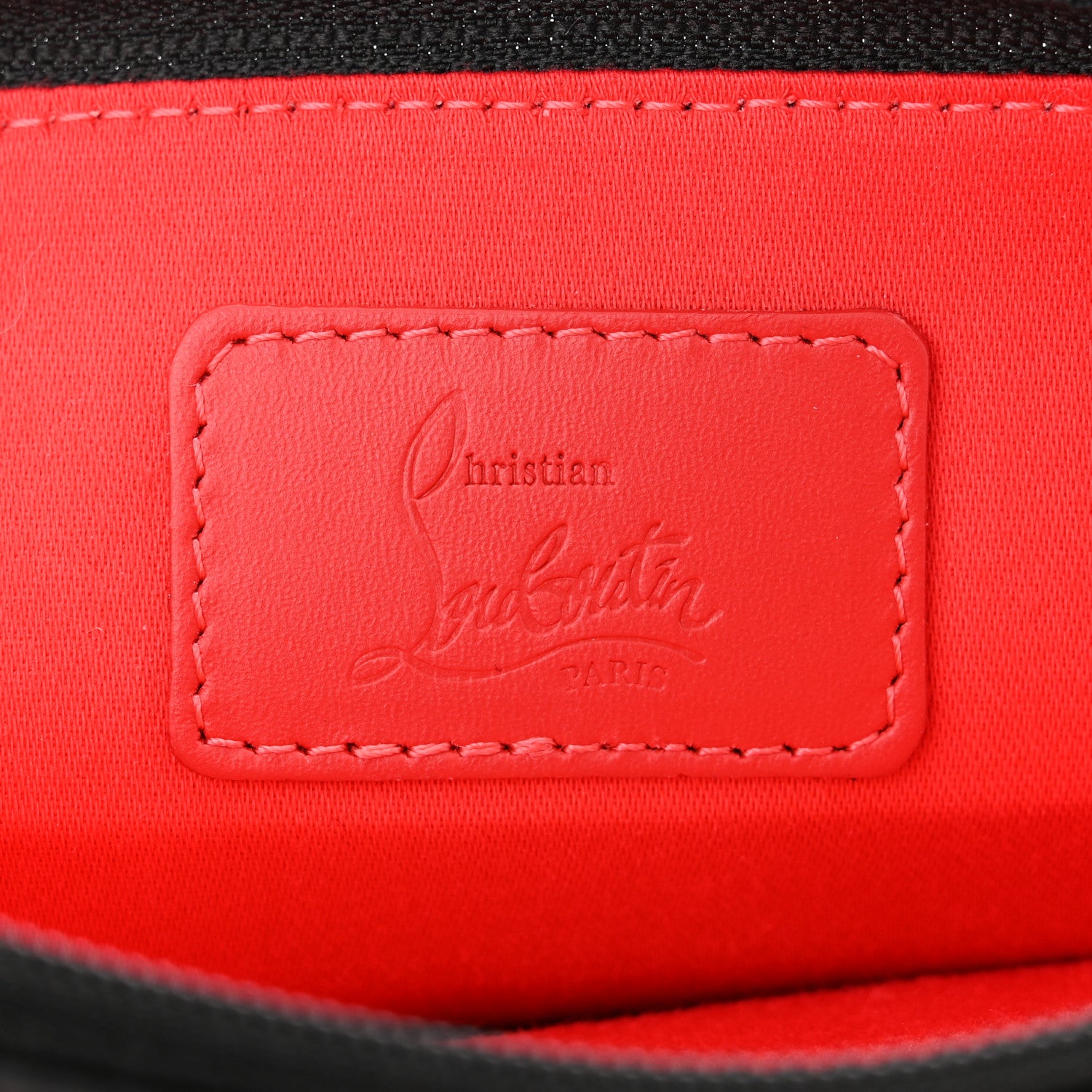 Christian Louboutin Empire Calfskin Spikes Loubilab Clutch Black 6 of 9