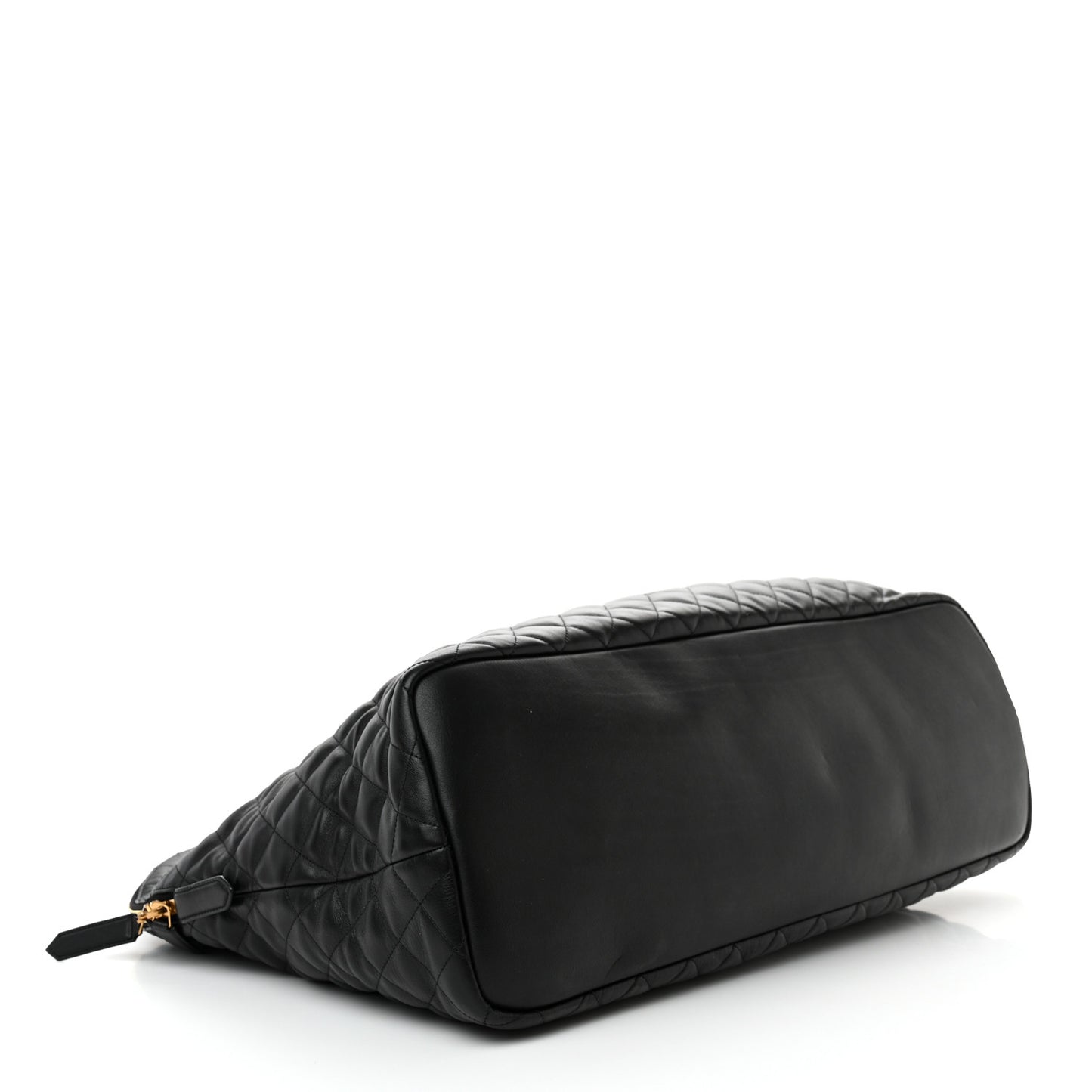 Calfskin Quilted ES Giant Travel Bag Black