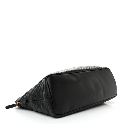 Saint Laurent Calfskin Quilted ES Giant Travel Bag Black 4 of 15